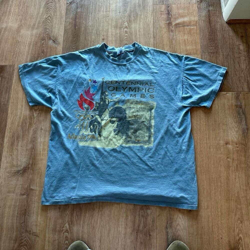 RARE Vintage 1996 Atlanta Centennial Olympics Games 100 Years TShirt XL 90s